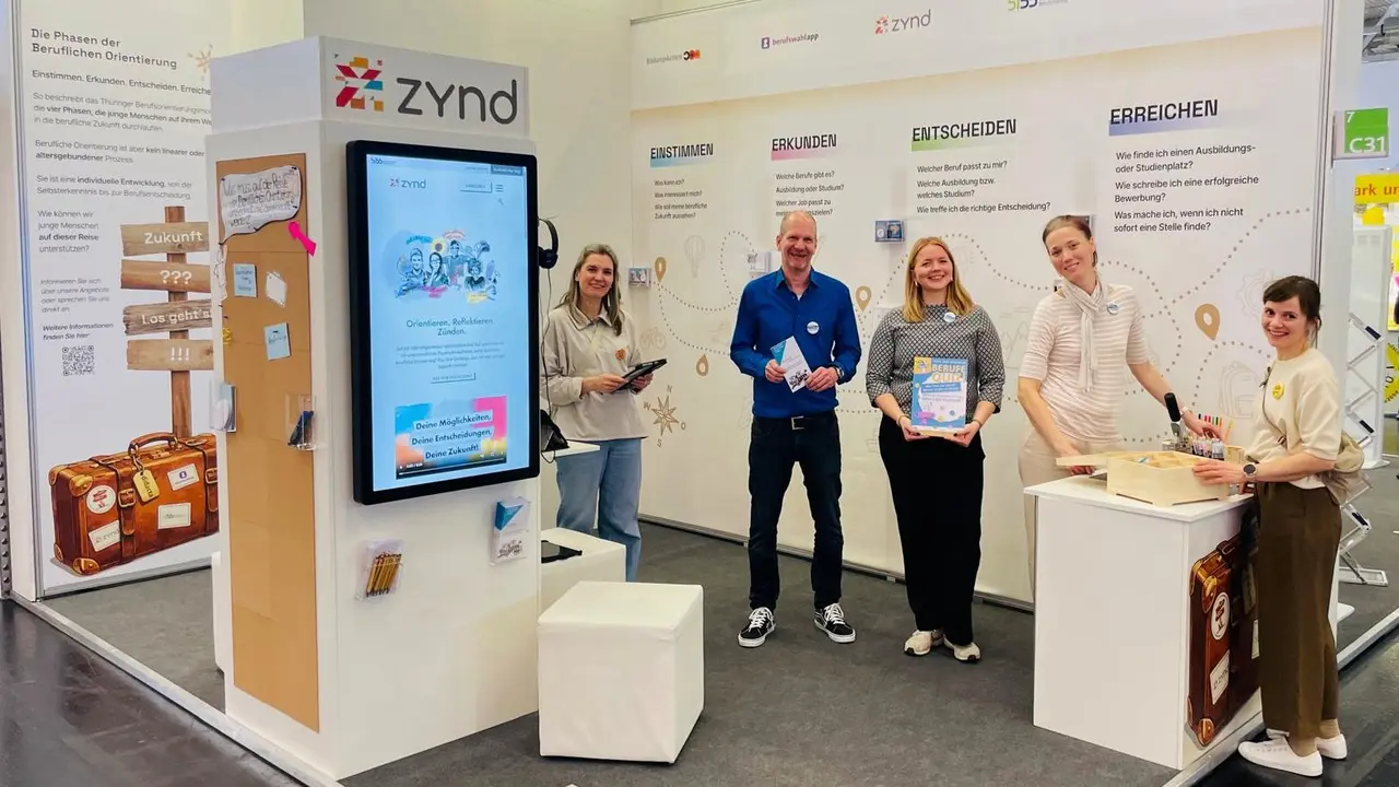 Messestand didacta 2026 zynd berufswahlapp bildungsketten