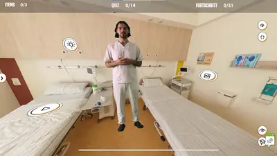 Screenshot Pflege Patientenzimmer