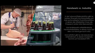 Lebensmittelproduktion: Handwerk vs. Industrie