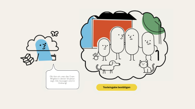 Ausschnitt aus Playlet zeigt Crewmitglied und eine Szene