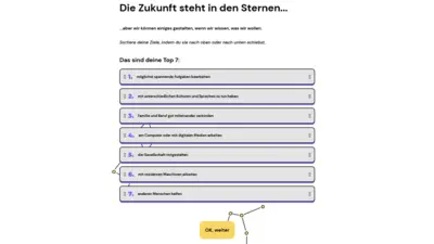 Auszug Ingme: Die Zukunft steht in den Sternen