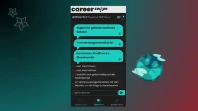 Screen von Career Swipe
