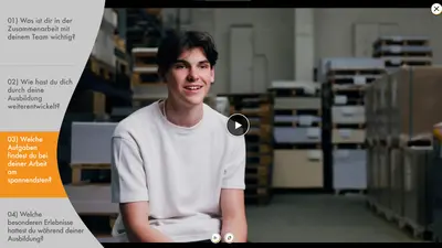 Screenshot Berufsfeldpanorama Medienberufe Interview