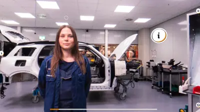 Screenshot Fertigungsmechanikerin in der Automobilindustrie