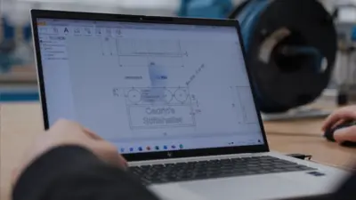 Screenshot Industriemechaniker am Laptop